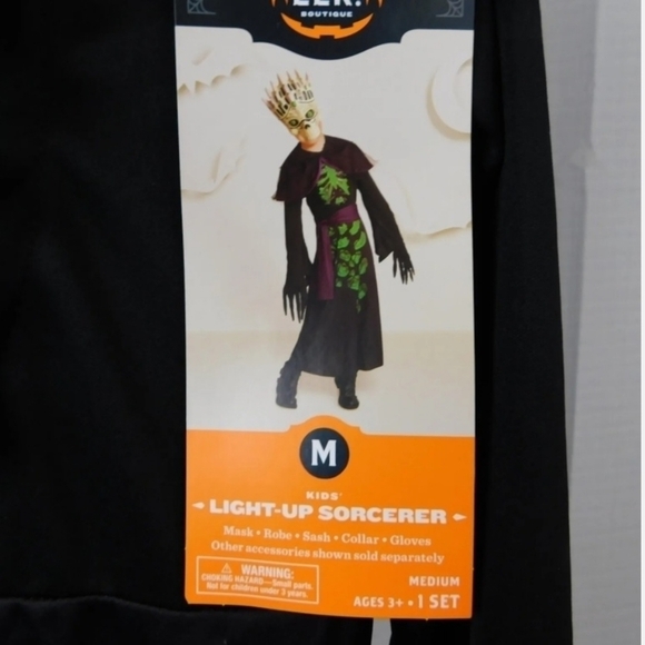NWT Hyde & Eek! Boutique Kid's Light Up Sorcerer Halloween Costume Childs - Picture 8 of 10